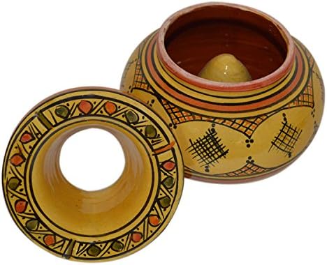 Марокански рачно изработени керамички пепелници без чад без чад, исклучителен дизајн со живописни бои