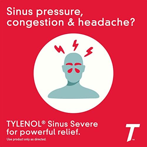 Тиленол синус + главоболка Дневно не-двојно олеснување за олеснување, ацетаминофен 325mg, назален деконгестант