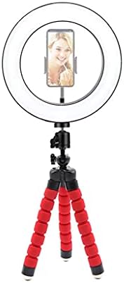LHLLLL 26cm Led Selfie Прстен Прстен Светилка Пополнете Ја Светлината Со Мини Октопод Држач За Статив Со Клип За Телефон