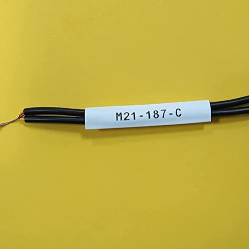 Касета за етикети за намалување на топлината Pizaie, компатибилна за кертриџ M21-187-C-342-WT, црна