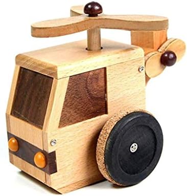 Кутија за музички музички кутии XJJZS - Детска музичка кутија за играчки, дрвени занаети модерен дизајн мала