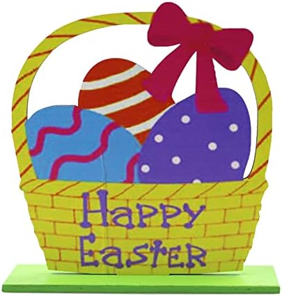 Какина свила украс топки украс плакета пилешко десктоп јајца зајаци цвет дрвена декорација занает за занает Велигденска