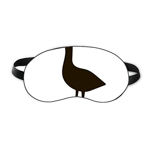 Црна гуска симпатична животинска портретирање на спиење очен штит мека ноќно слепилошка сенка на сенка