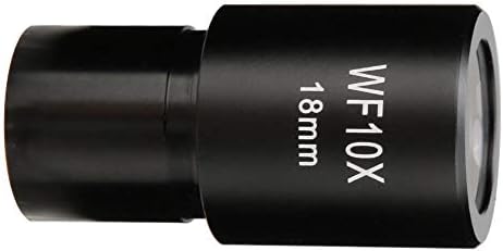 Окулар, WF10X/18mm Леќи Биолошки Микроскоп Широкоаголен Окулар Оптички Леќи Со Скала За Биолошки Микроскопи