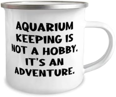Брилијантни подароци за чување на аквариум, чувањето на аквариумот не е хоби. Тоа е, аквариум чувајќи 12oz кампер кригла