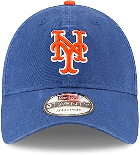 Нова ера Newујорк Метс Детска Core Core Classic 9twenty Blue прилагодлива капа за ленти