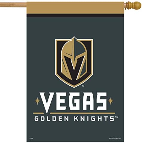 Хокеј на знамето на Златните витези на Вегас, лиценциран 28 x 40