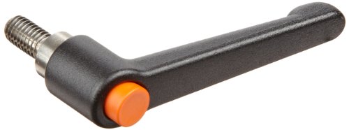 Die Cast Cinc прилагодлива рачка со копче за притискање на портокал, S/S навојна обетка, должина од 1-11/64 , висина