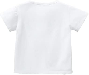 Попопи мали деца момчиња момчиња екипаж отпорна на дамка маица лето кратка ракав графичка маица доказ за бели маички
