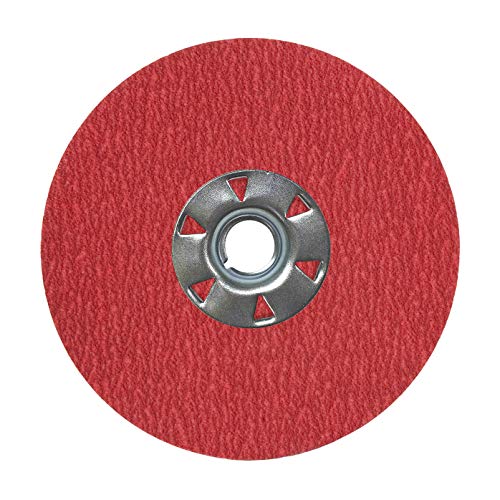 VSM керамички смола влакна диск со заклучување на влакна, 7 x 7/8, 120 решетки, фино одделение, поддршка