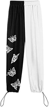 Grge beuu женски обични атлетски џемпери со џебно печатење салон со високи половини џогери дното панталони лабави