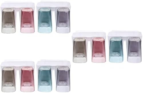 Алипис 3 сетови за закачалки за заби бесплатно едноставен диспензерот без нокти организатор wallид тоалет стојат