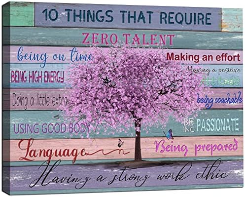 Southan врамени инспиративни wallидни уметности мотивациони десет работи за кои е потребно нула талент wallиден уметнички