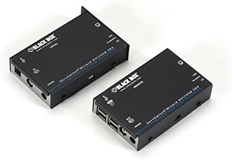 Црна Кутија Kvm Екстендер DVI-D USB Аудио CATX Еден Пристап