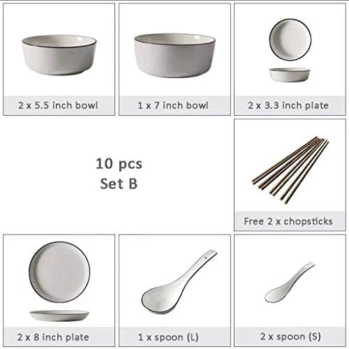 4 парчиња кујнски садови поставени чинии поставени порцелански сад за житни супи тестенини овошје и услуга