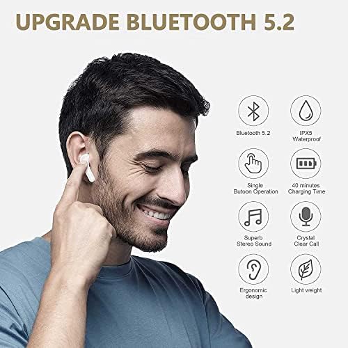 Безжична Слушалка Bluetooth 5.0 Слушалки За Поништување На Бучава Воздушни Пупки Мешунки 3D СТЕРЕО ушни мешунки Во Уво