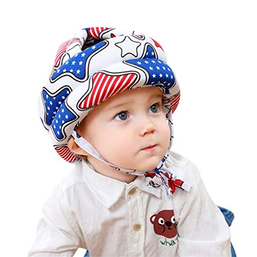 Безбедност на шлемот за одење на дете за одење, прилагодливо бебе новороденче без испакнатини, заштитник