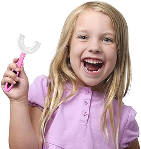 За Деца Деца за 360° U Форма Облик Темелно Чистење Четка За Заби У Четка За Заби Срце/Овални Производи
