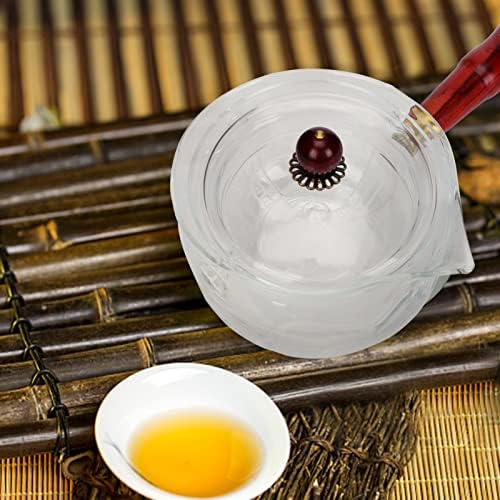 Хемотон стаклен чајник лабава лисја сад 1 парчиња чај чај котел Транспарентен чај котел Исклучител