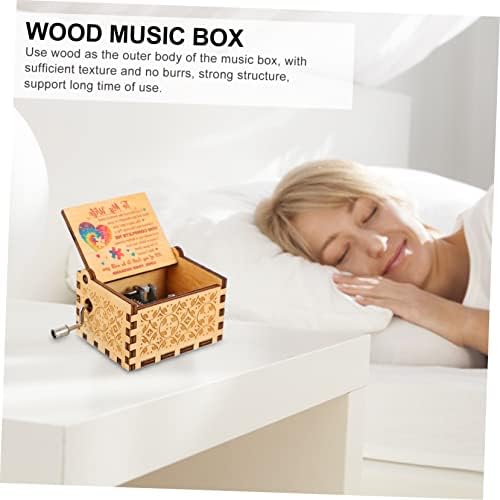 Homoyoyo Box Classical Music Box кутии за складирање декоративни гроздобер накит кутија дрво декоративна музичка кутија