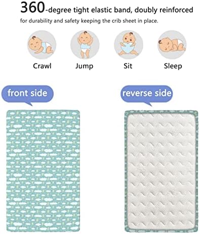 Расадник тематски вграден креветче за креветчиња, стандарден сад за садови за креветчиња ултра мек материјал-бебешки