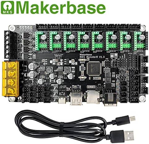 MakerBase MKS Mainboad Monster8 V2 32bit Контролна табла 8 оски за V2.4 Voron vs Spider Octopus 3D печатач