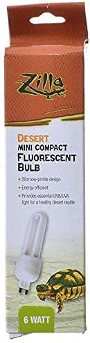 Зила Пустина Мини Компактна Флуоресцентна U/УВБ Сијалица 1 Сијалица - - Пакување од 3
